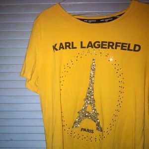 Yellow Karl LagerFeld Shirt